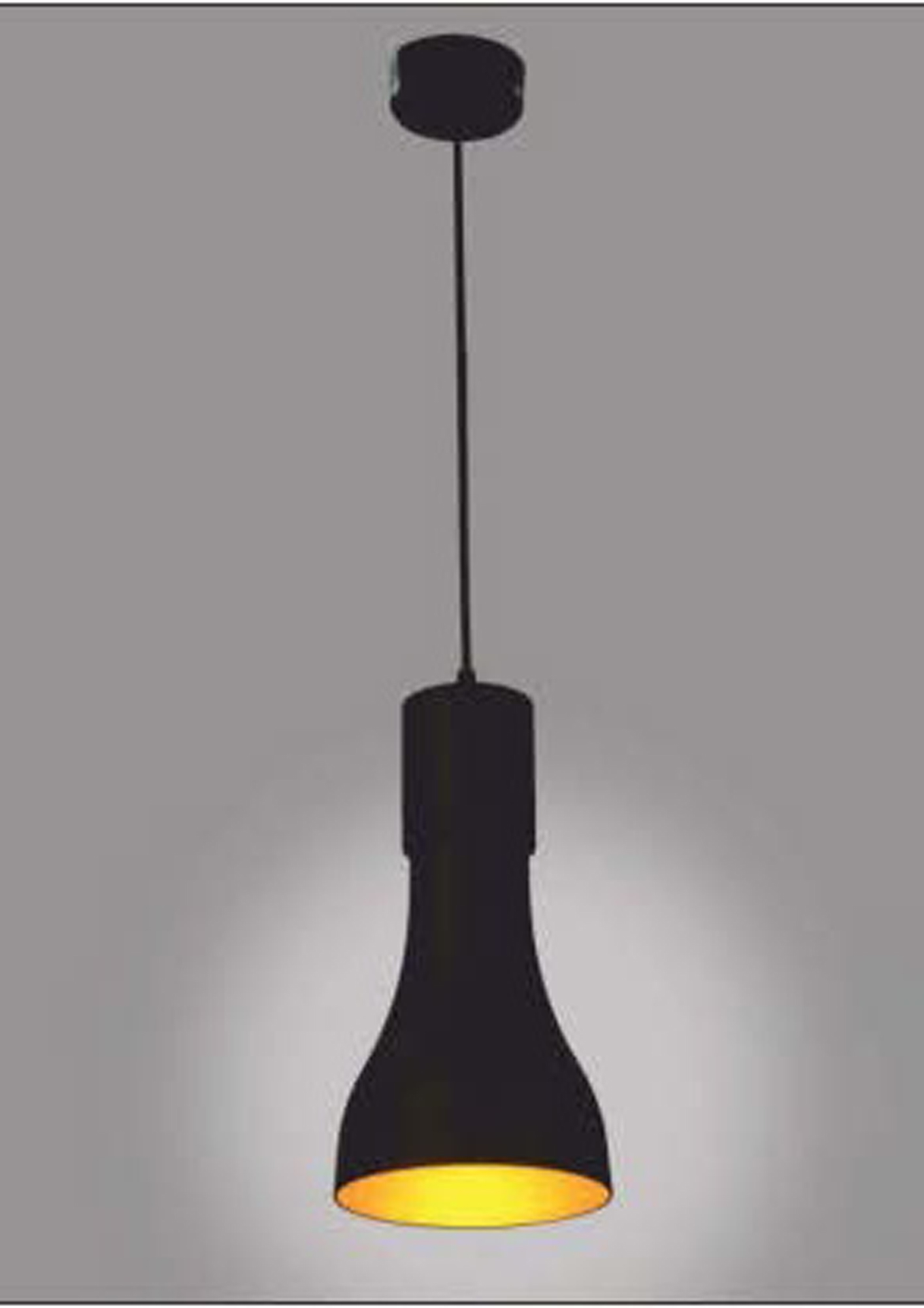 Beyond Lights - Black Pendant Lamp- GL